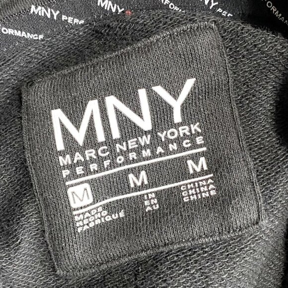 5/$25 Marc New York Performance Black Pink White Stripe 1/4 Zip Hoodie M - Picture 6 of 14